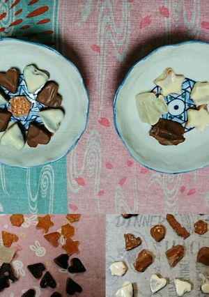 A picture of Valentine Chocolate Kohakuto recipe.