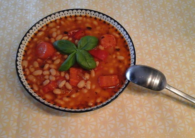 Greek Bean Soup with a twist (Fasolada)
