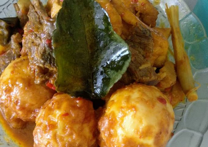 Resep: Tahu daging telor bumbu bali Farah Quinn