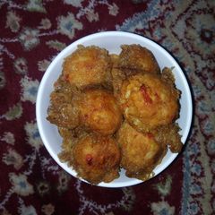 A picture of Yam balls.