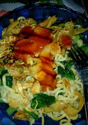 Foto resep Mie ayam suwir "yamur" aka ayam jamur
