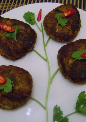 A picture of Chicken Keema Kebab.