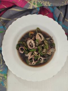 Foto resep Tumis Cumi Cabai Hijau