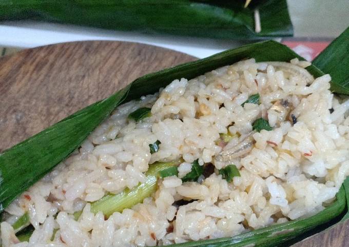 Recipe: Delicious Nasi Bakar Ikan Peda
