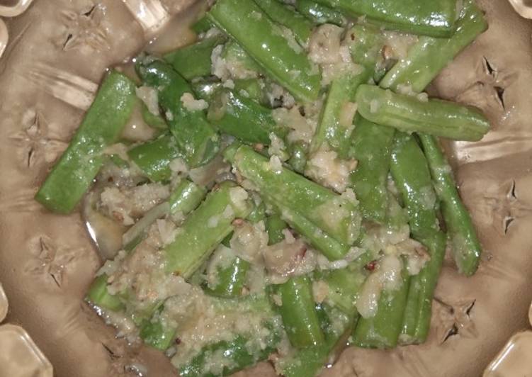 Tumis buncis ala resto