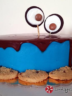 Φωτογραφία της συνταγής Εύκολη τούρτα cookie monster