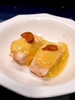 Una foto de Bacalao al pilpil