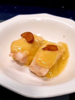 Una foto de Bacalao al pilpil