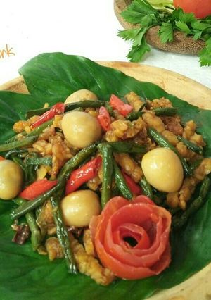Foto resep Tumis Kacang Panjang Telur Puyuh#pr_kacangpanjang