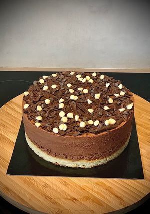 Une photo de Gâteau Royal chocolat veggies (ou Trianon)
