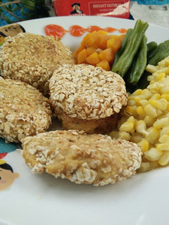Foto resep [menu diet ] steak tempe oatmeal