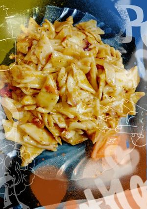 A picture of Mayonnaise pasta.