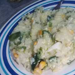 Una foto de Arroz con zapallito verde