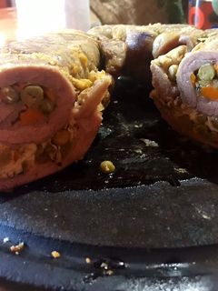 Una foto de Matambre relleno