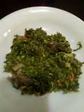 Fried kienyeji vegetables