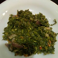 A picture of Fried kienyeji vegetables.