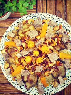 صورة لوصفة مقلوبة باذنجان