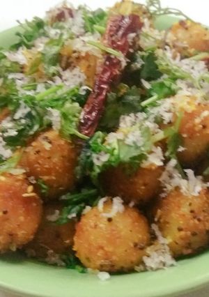 A picture of Pundi (suji balls).