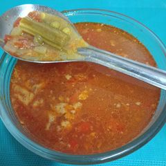 A picture of Sambhar or Famous Sambar --- South Indian Lentil Recipe.