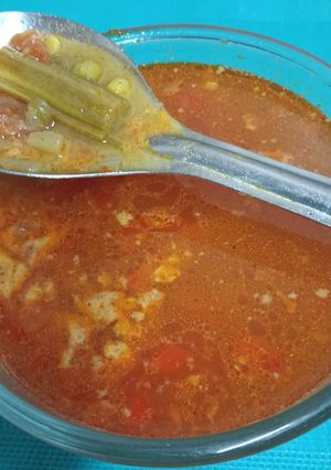 A picture of Sambhar or Famous Sambar --- South Indian Lentil Recipe.