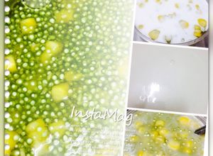รูปของ สาคูเปียกข้าวโพดน้ำกะทิ. 🌽🌽