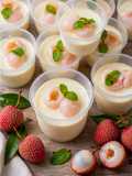 🍮 Puding susu leci - Lembut, Milky, Segar, Lumer di Mulut!
