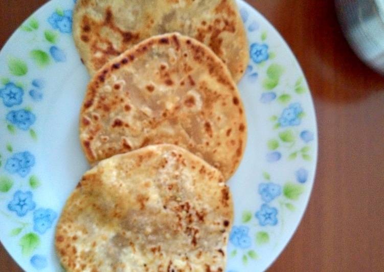 Recipe of Ultimate Meetha cottage cheese paratha