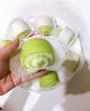 Bánh bao cốt dừa lá dứa