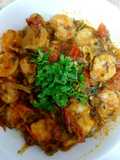 Prawns with dry fenugreek leaves