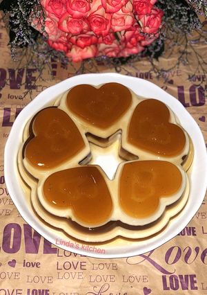 Hình của món Thạch phomai cafe (Layered Coffee Cream Cheese Flan Jelly).