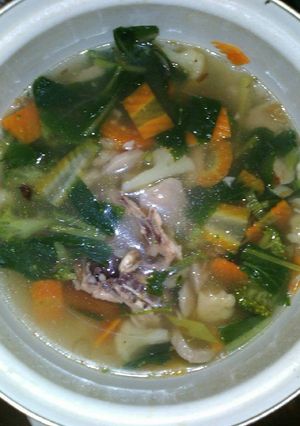 Foto resep Sup ayam caisim