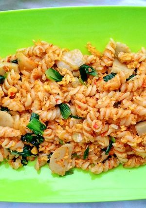 Foto resep Makaroni Pedas Bakso Ikan