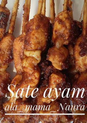 Foto resep Sate Ayam Teflon Bumbu Kacang (NO MSG)