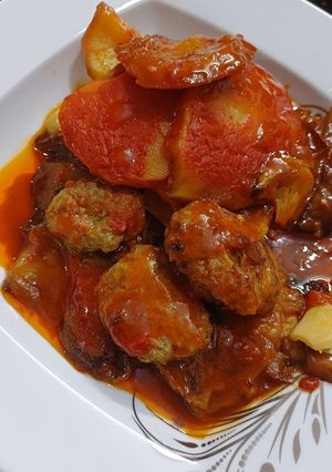 عکسی از دستور تاس کباب(گوشت چرخ کرده)