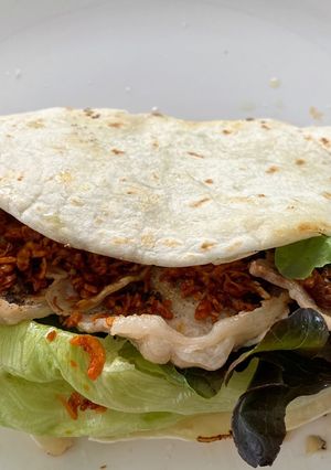 A picture of Easy Menu Clean#4 Pork slice, Iceberg Lettuce Wrap ‼️.