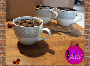A picture of Chocolate peanut butter mug cake.