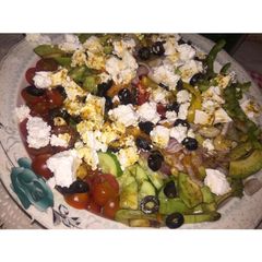 A picture of Greek Salad. (Feta Salad).