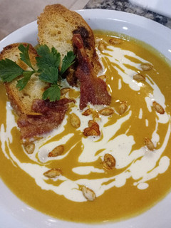 Una foto de Mi sopa crema de calabaza 🎃