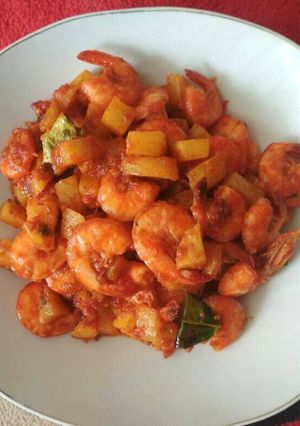Foto resep Sambal goreng udang kentang