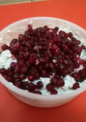 Gránátalmás zabpehely recept fotója