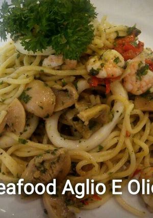 Foto resep Seafood Aglio E Olio