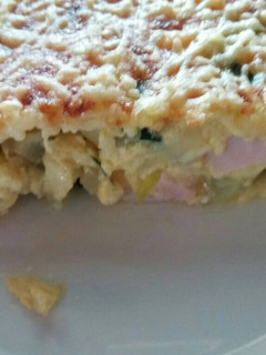 Una foto de Pastel de calabacín y pechuga de pavo