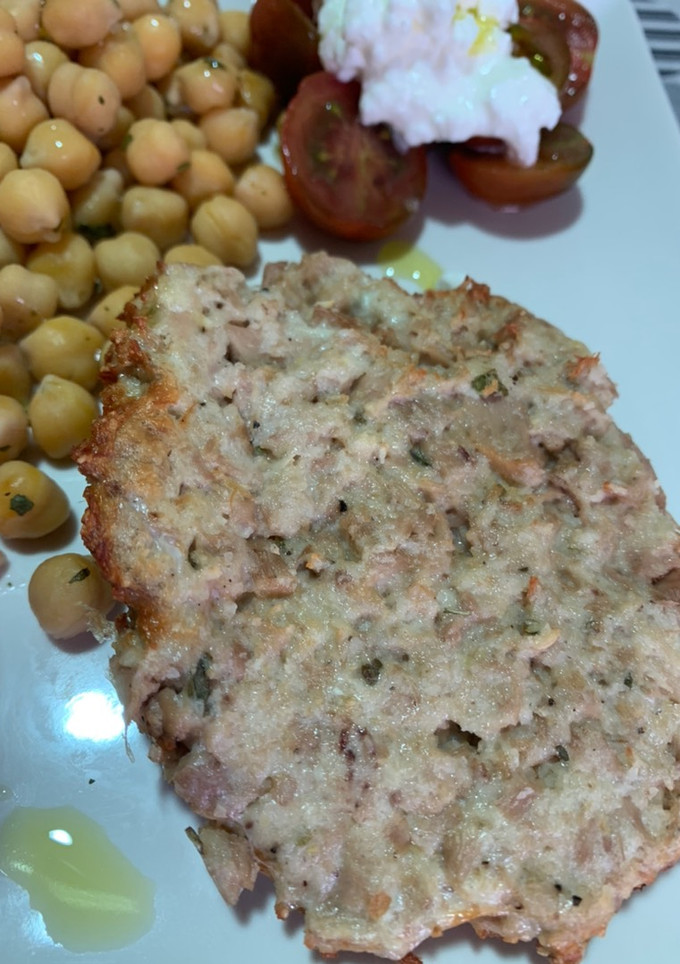 Una foto de Hamburguesa de atún en airfryer