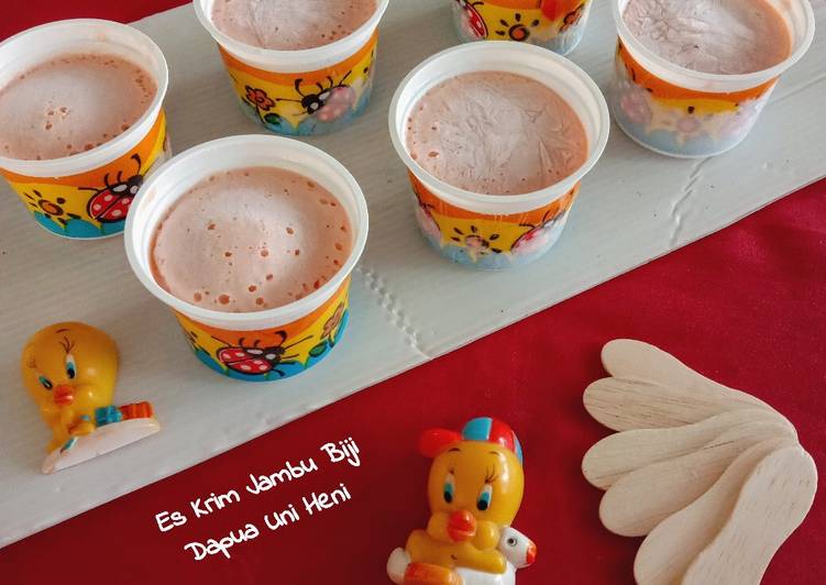 Bagaimana Menyiapkan Es krim Jambu Biji🍨 Anti Gagal