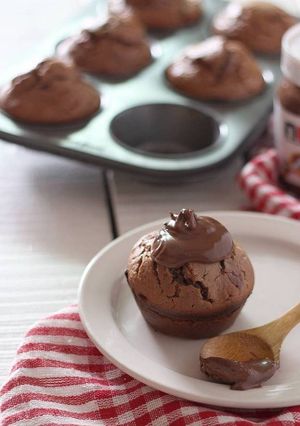 صورة لوصفة مافن كب كيك بنوتيلا 🍫