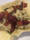 Asparagus and Speck Risotto in a Parmesan Crust