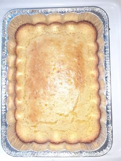 A picture of Jiffy corn pudding or aka casserole!.