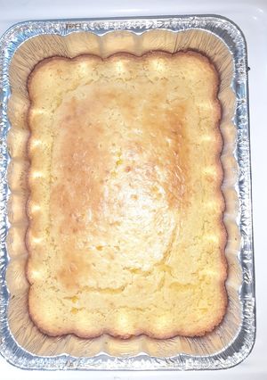 A picture of Jiffy corn pudding or aka casserole!.