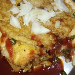 Eggless bread omlete A picture of Eggless bread omlete.
