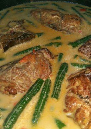 Foto resep Ikan pe kacang panjang kuah santan